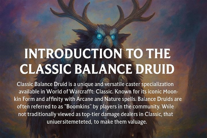 Introduction to the classic balance druid